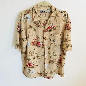 SOLD!Sun Casual Men Vintage Car Shirt
